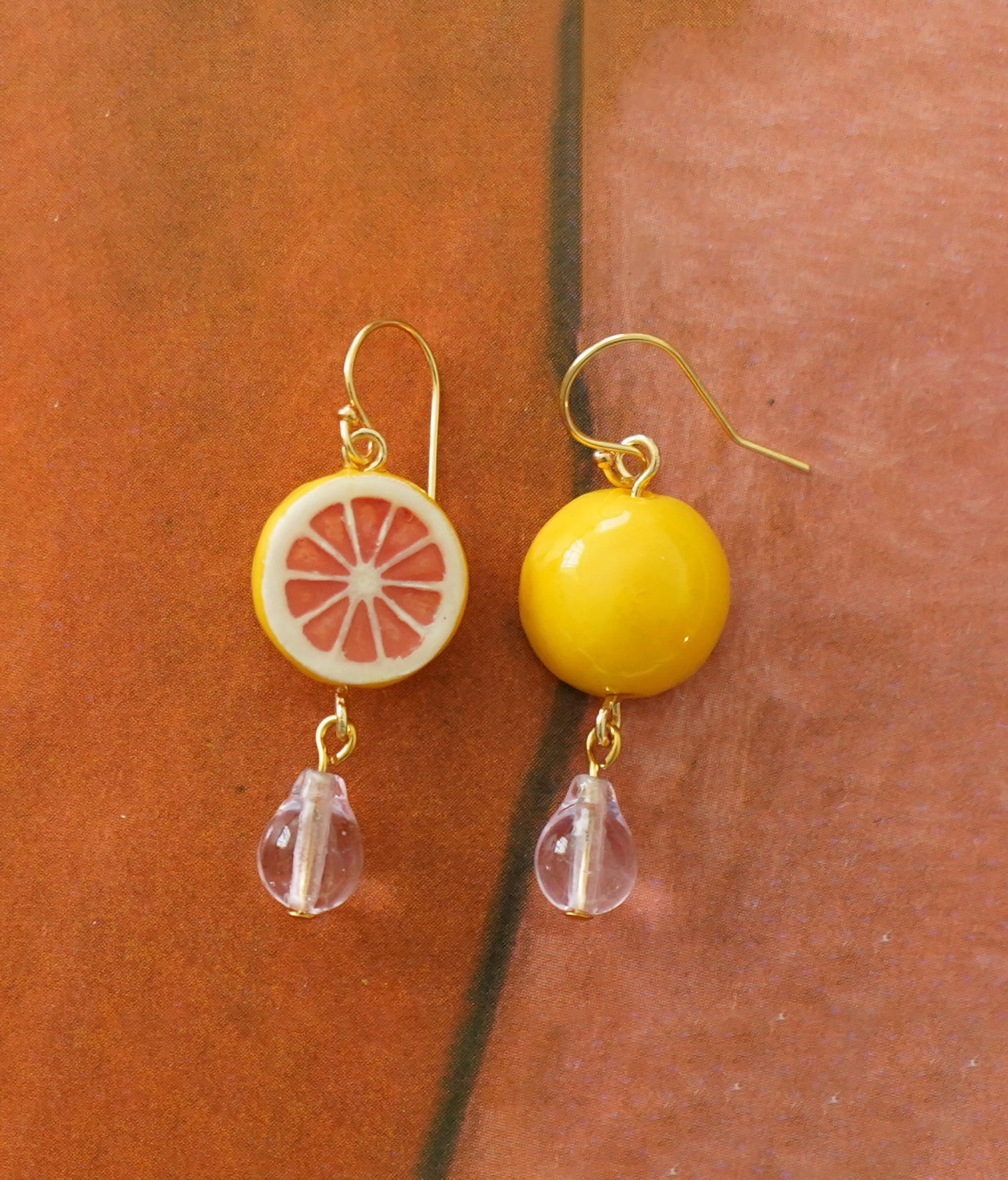 Grapefruit Earrings