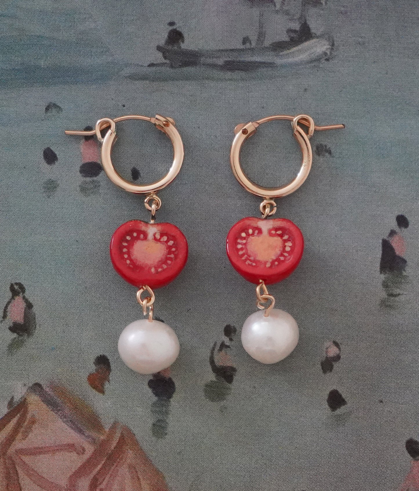 Tomato Earrings