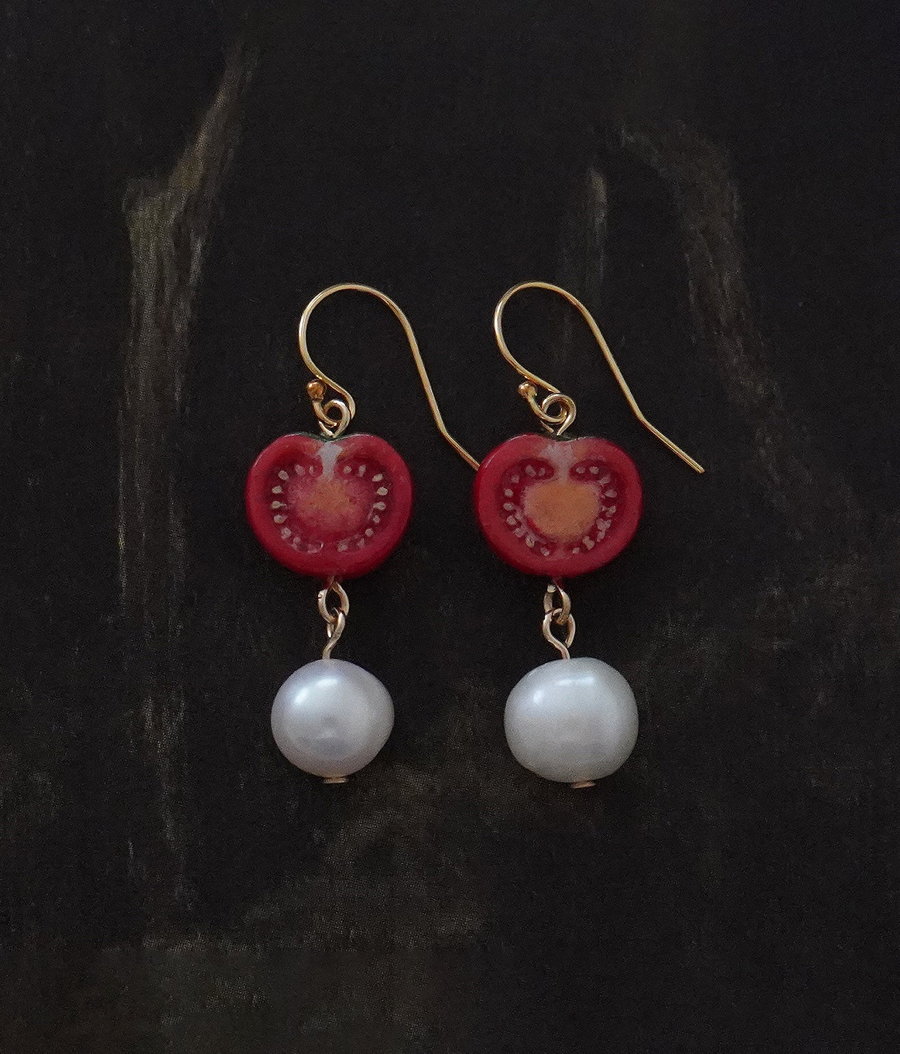 Tomato Earrings