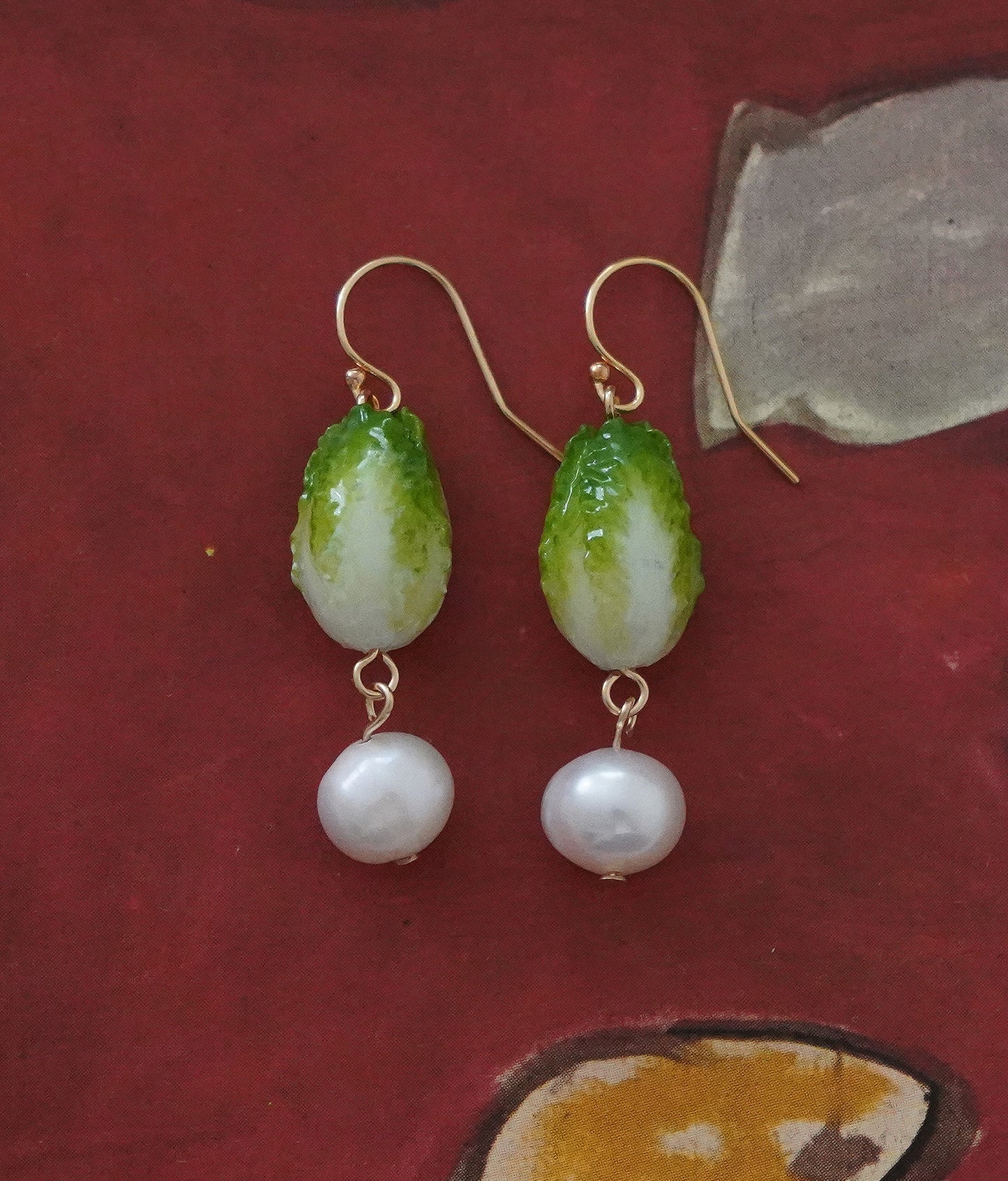 Napa Cabbage Earrings
