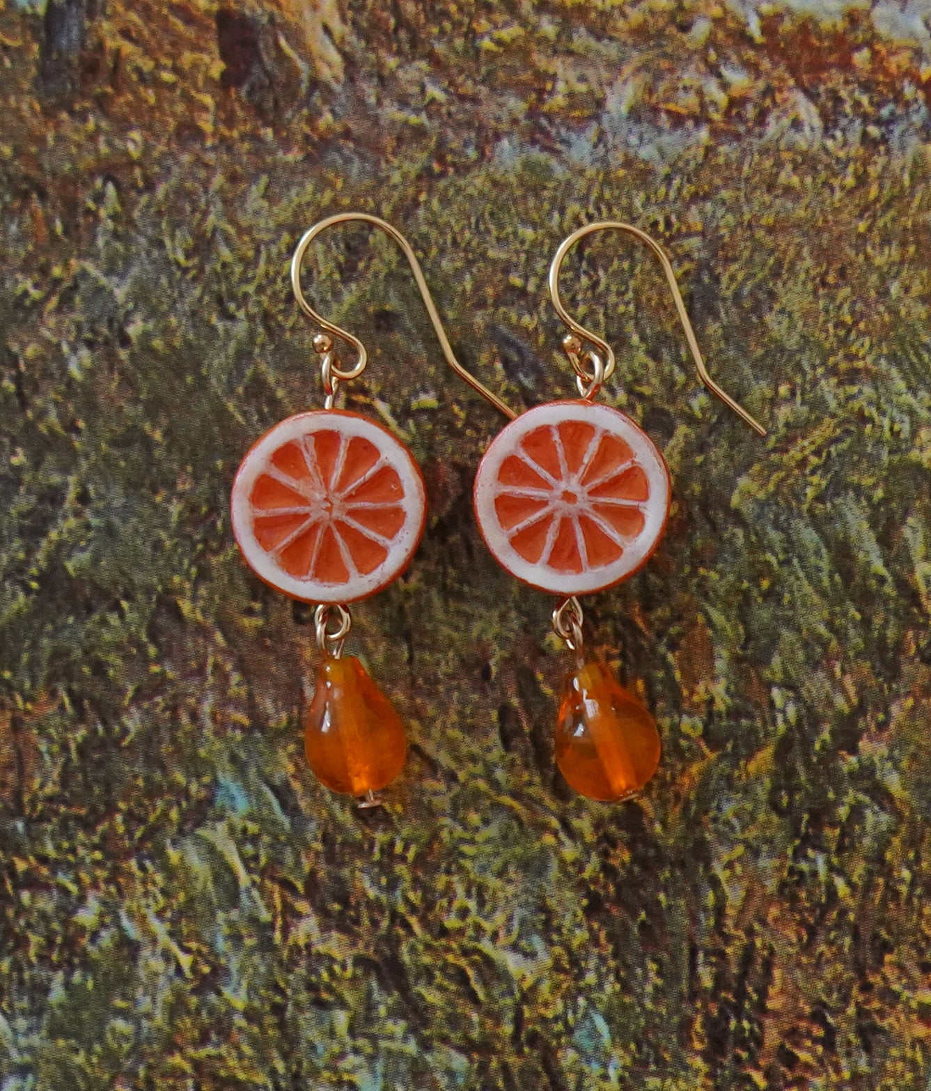 Orange Earrings