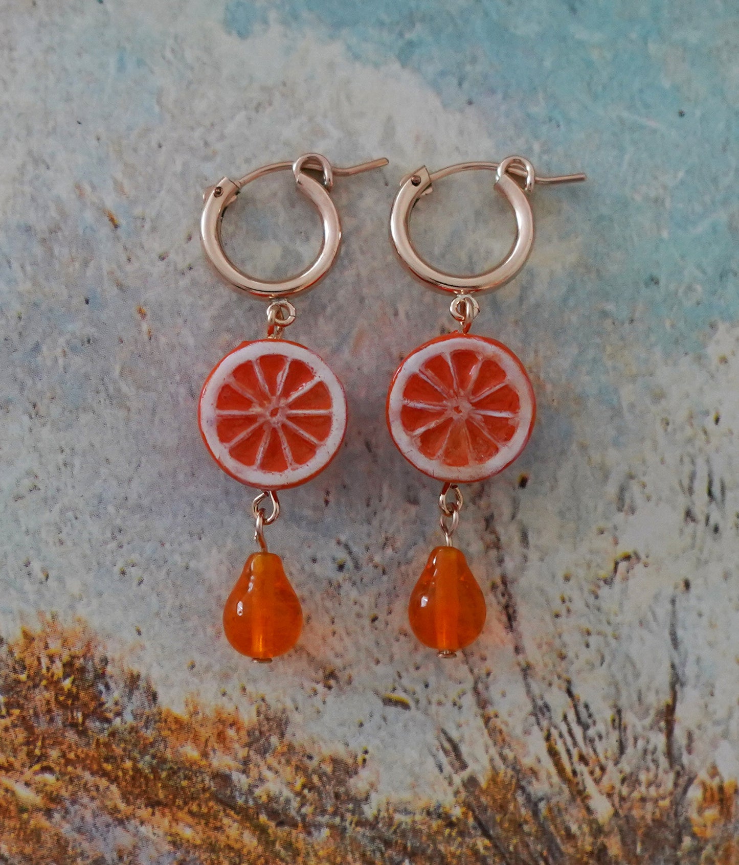 Orange Earrings