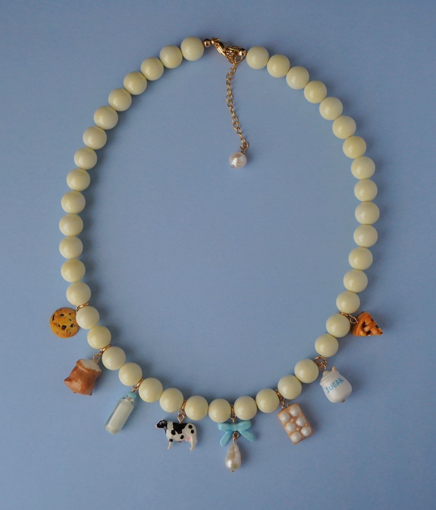 Milk and Cookies Recipe Necklace