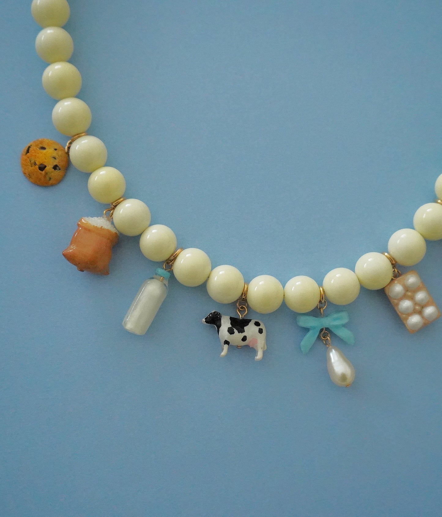 Milk and Cookies Recipe Necklace