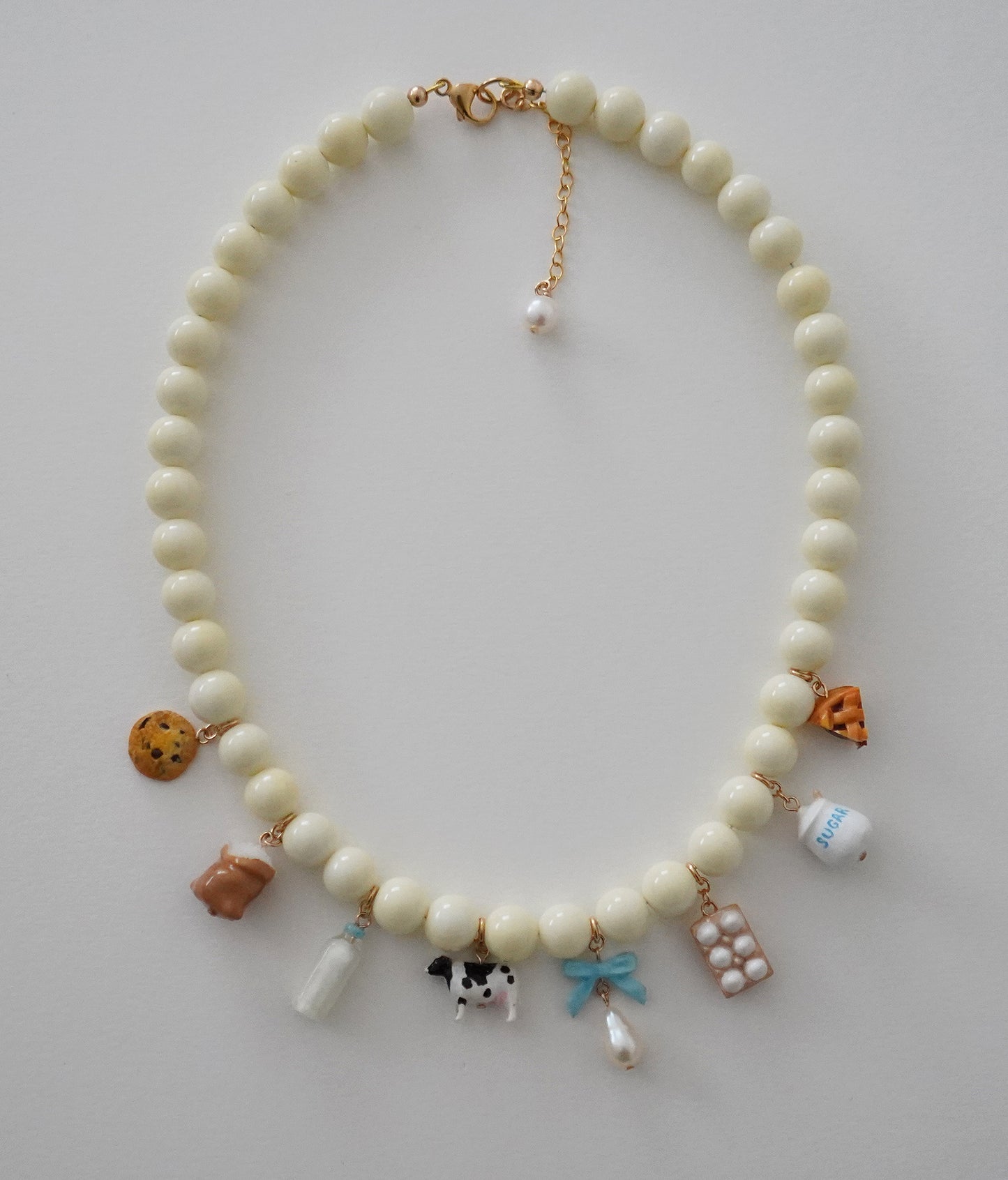 Milk and Cookies Recipe Necklace