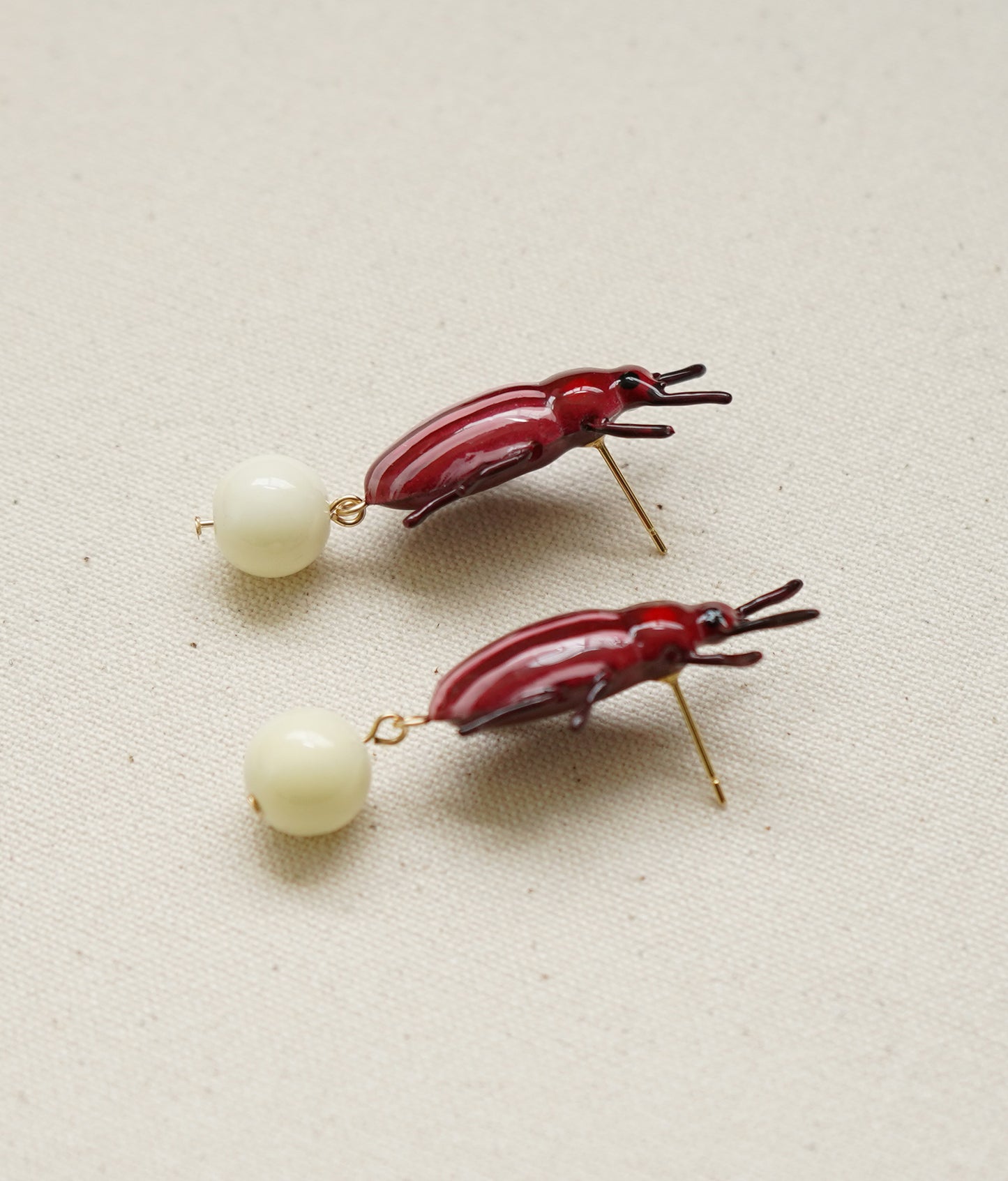 Clownin' Around Bug Earrings (Red)