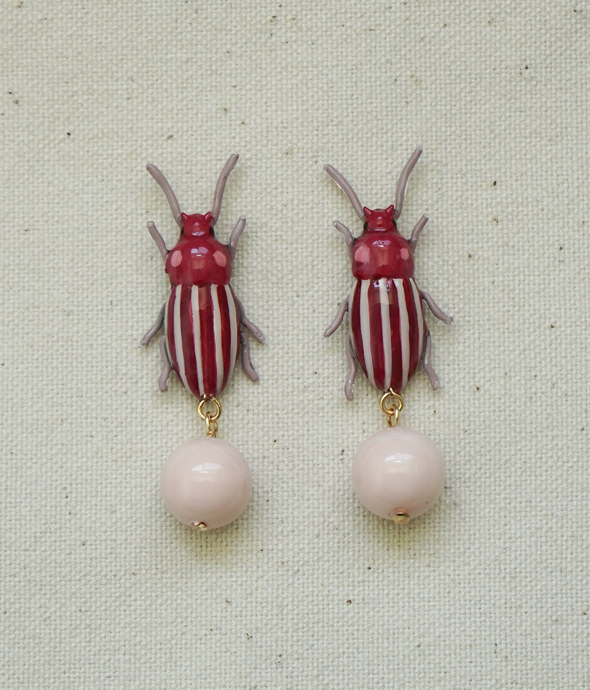 Clownin' Around Bug Earrings (Pink)