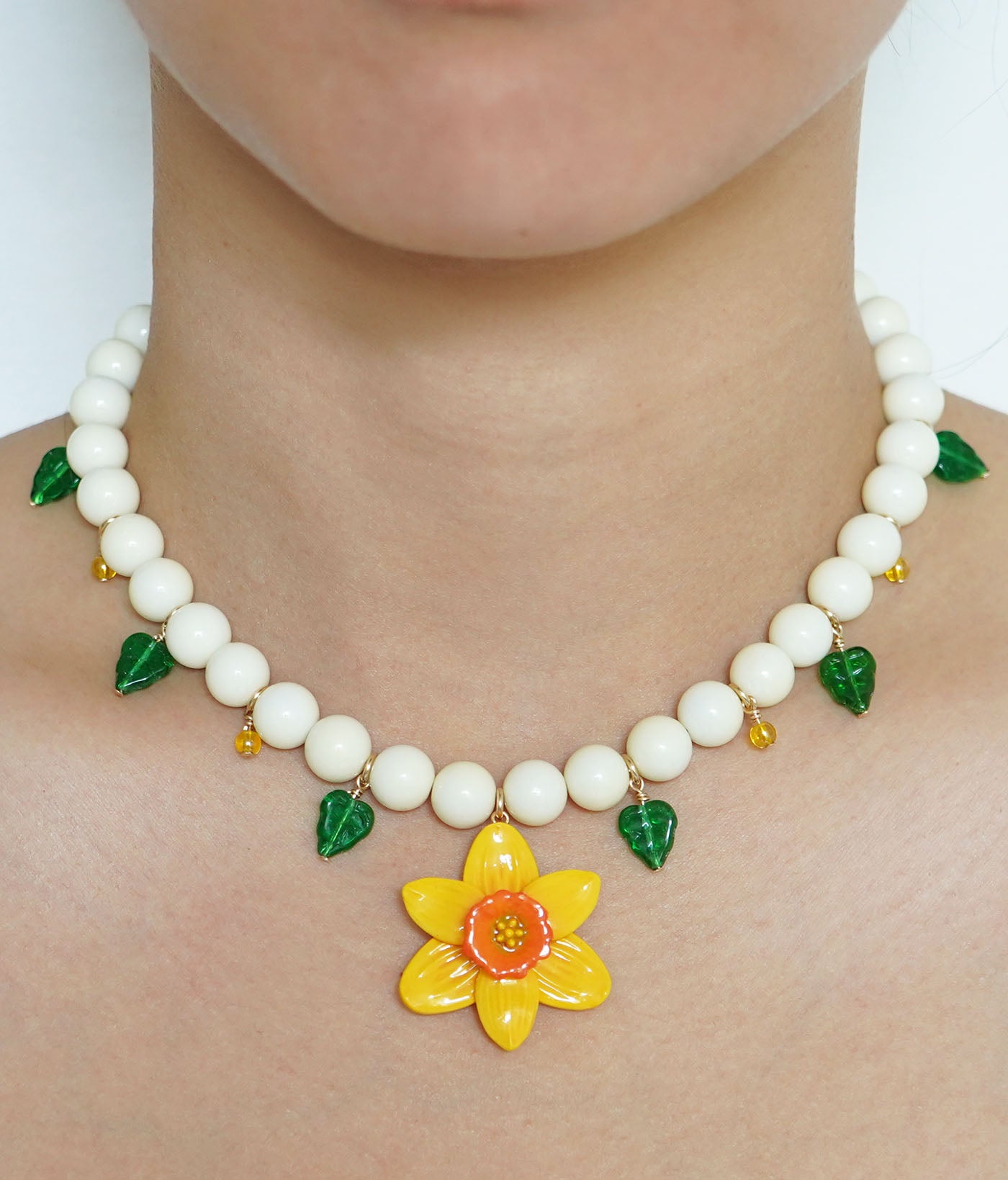 Daffodil Charm Necklace