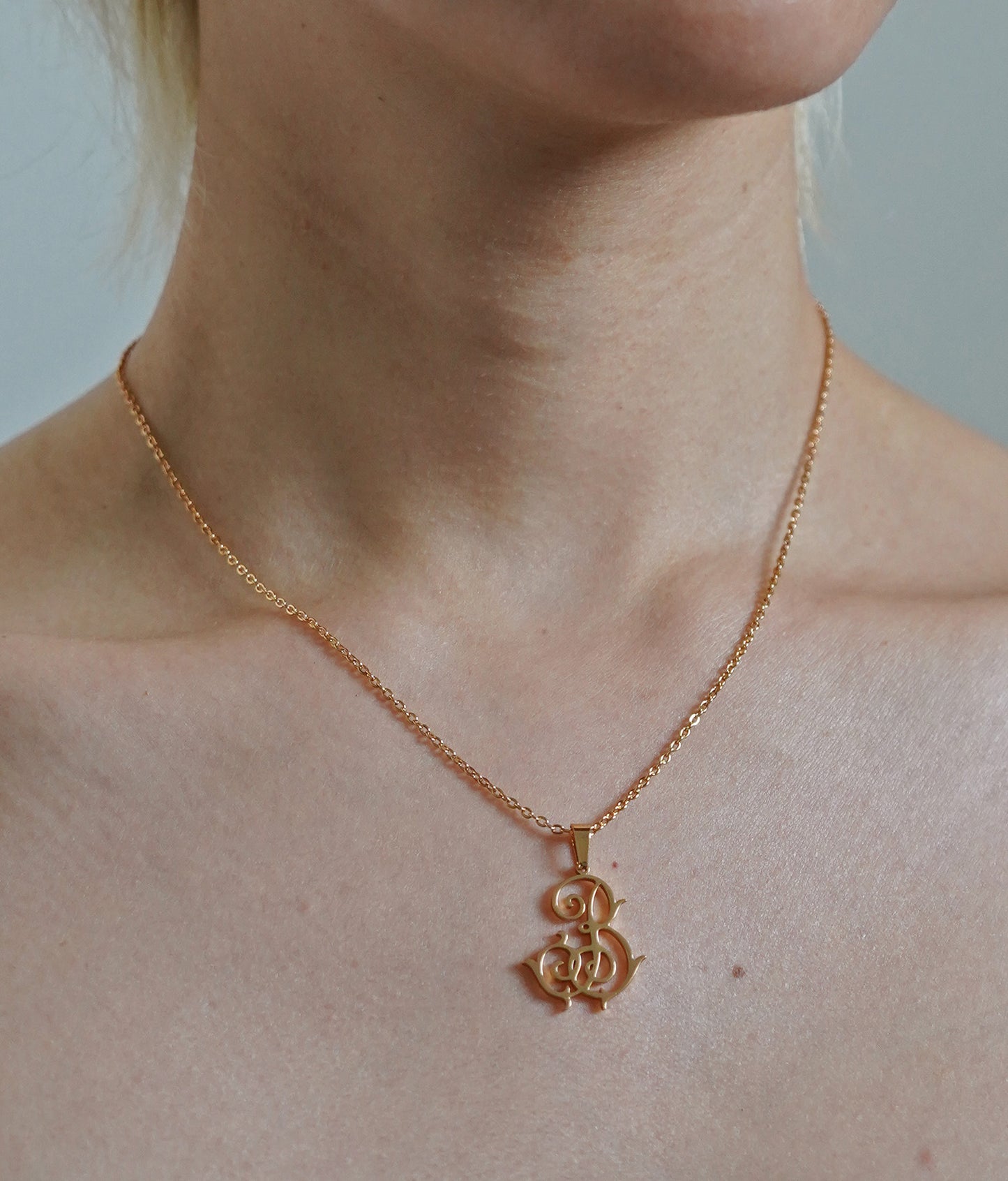 Antique Monogram Necklace