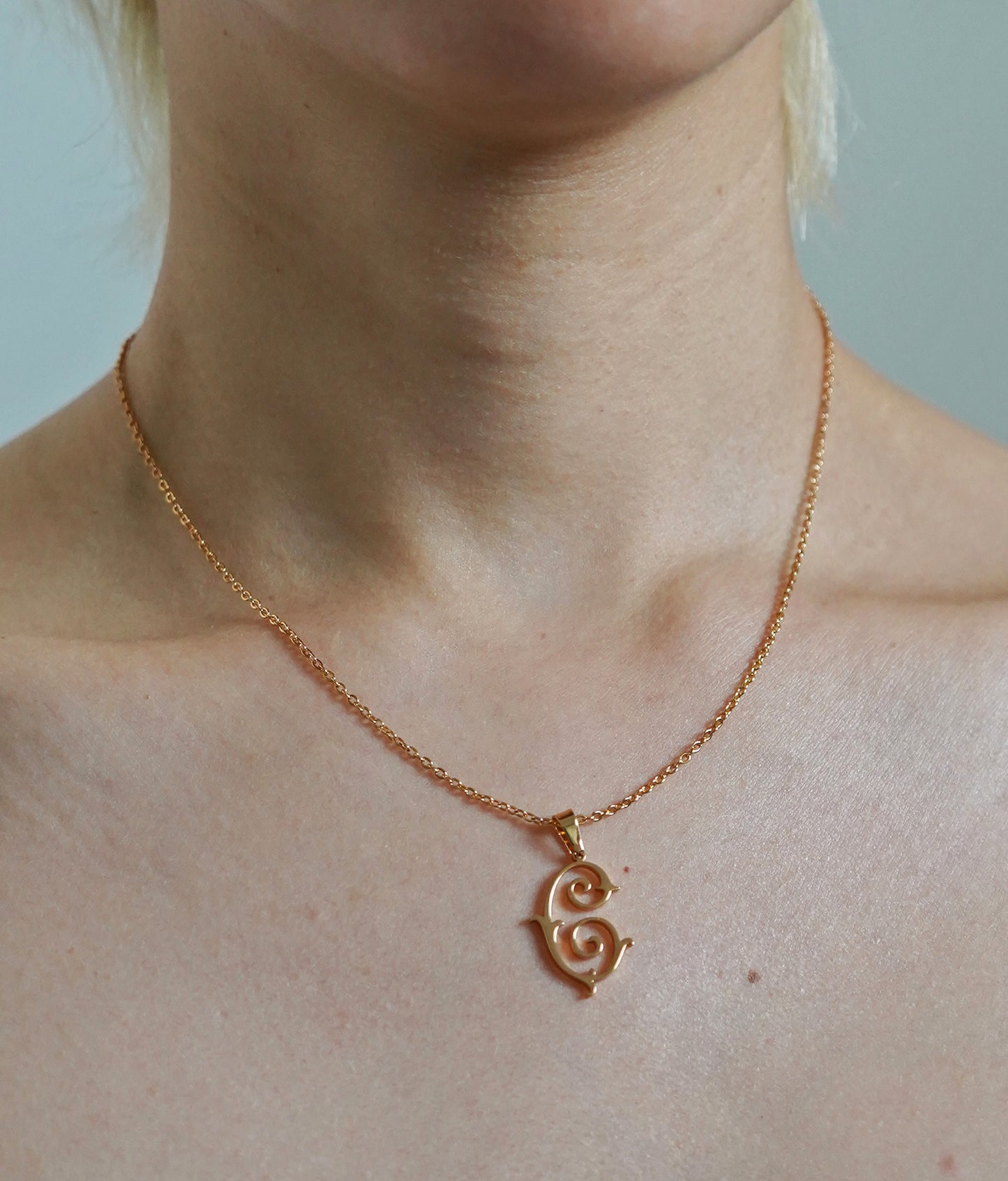 Antique Monogram Necklace