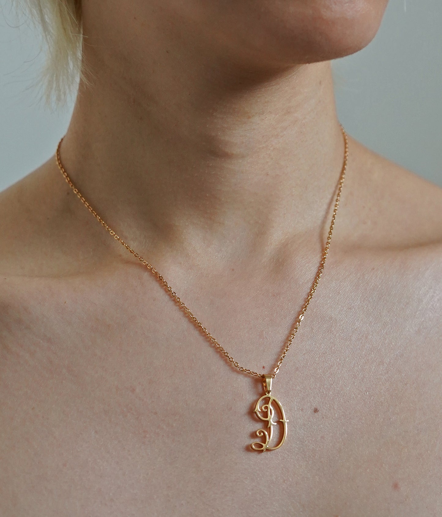 Antique Monogram Necklace