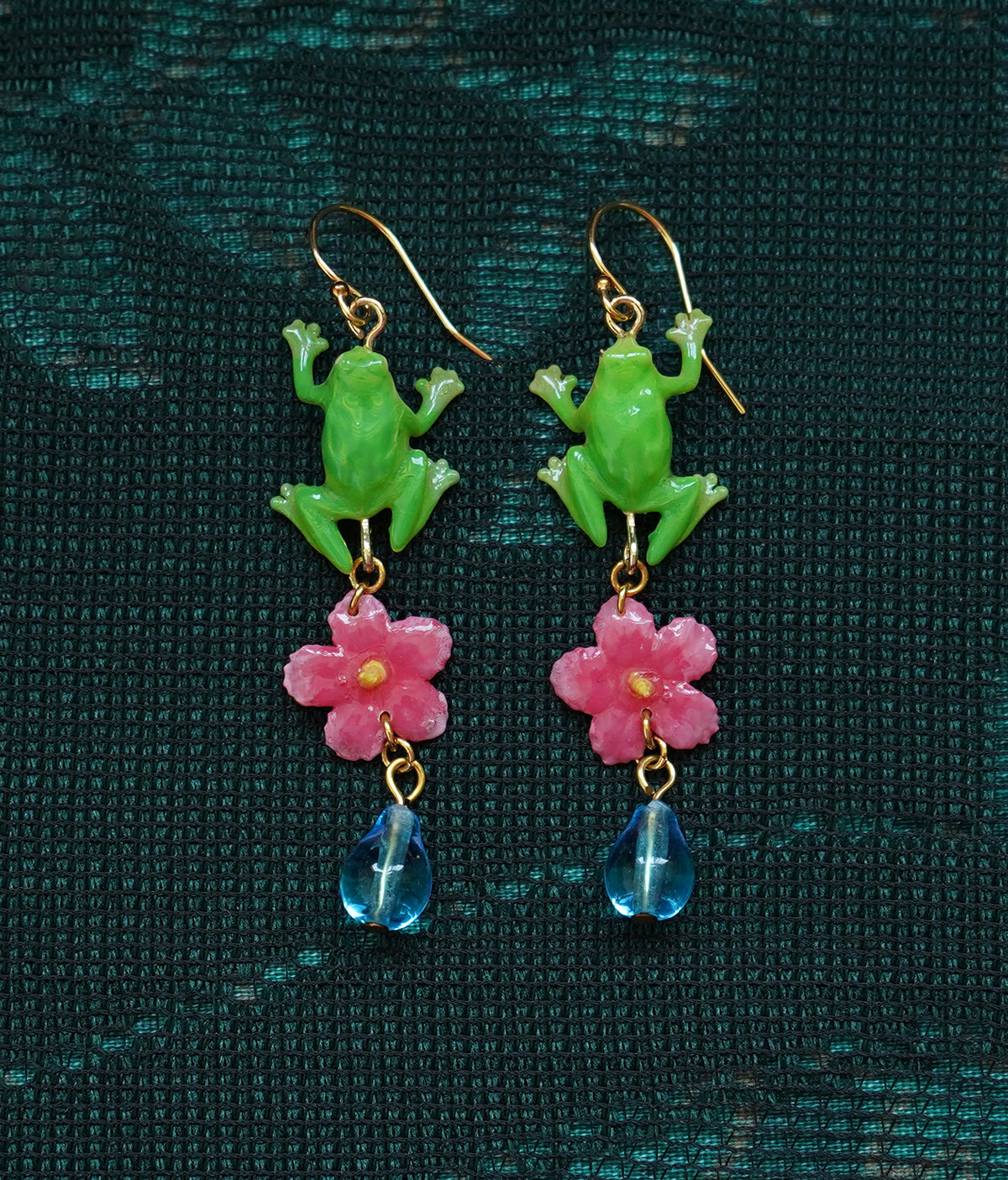 Frog Charm Earrings