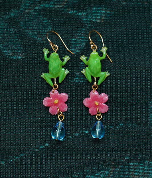 Frog Charm Earrings