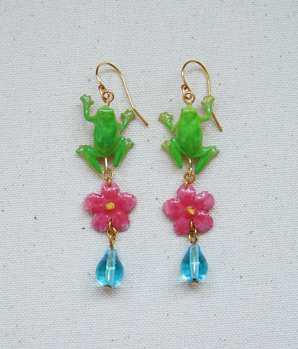 Frog Charm Earrings