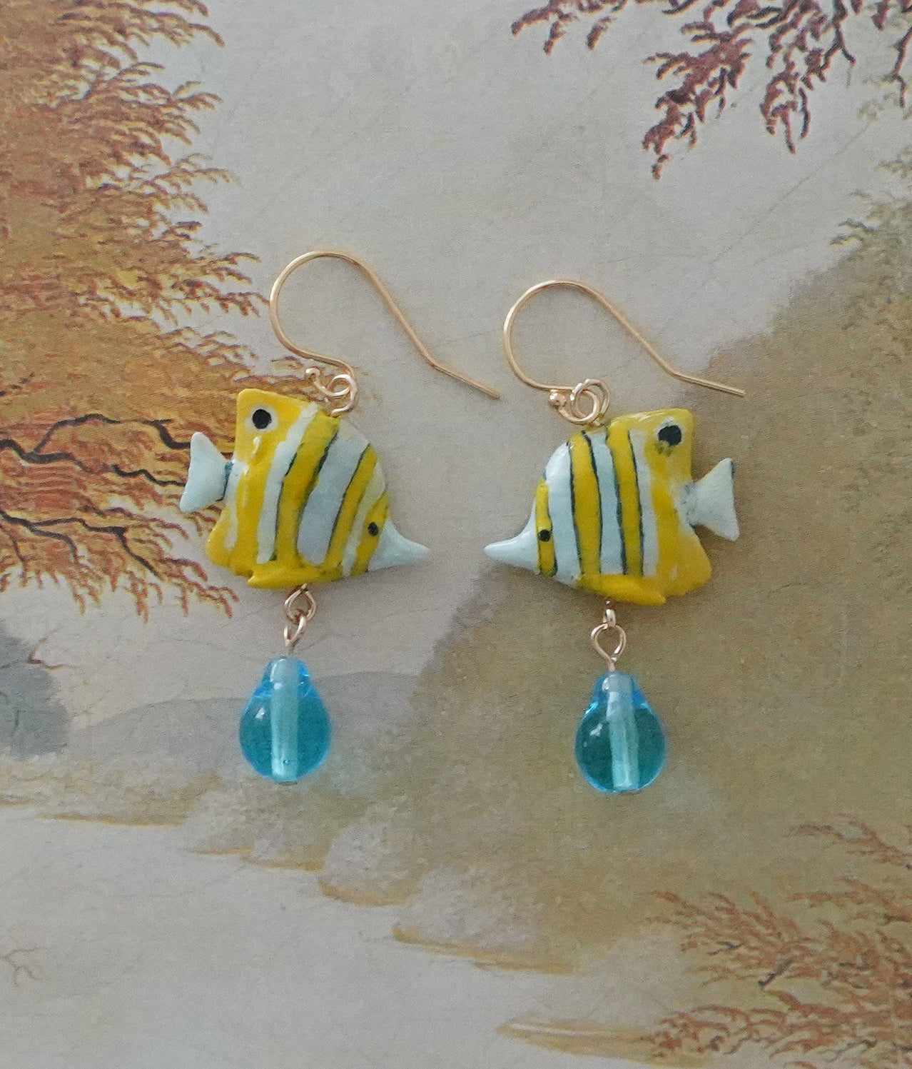 Copperband Fish Earrings