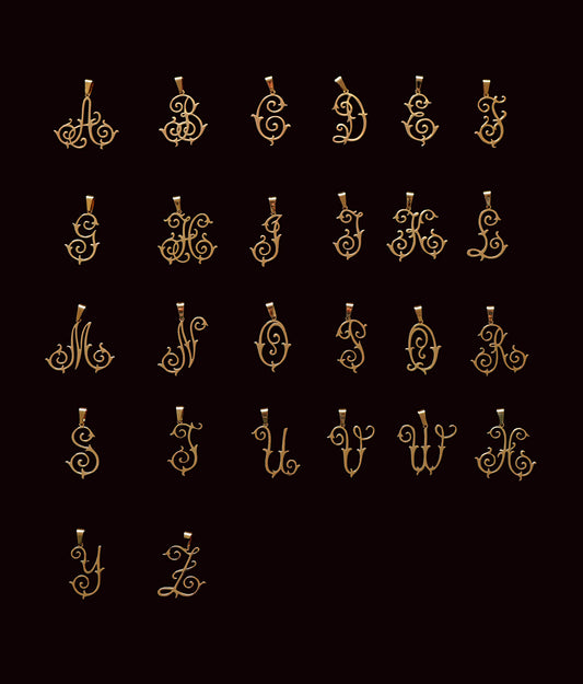 Antique Monogram Necklace