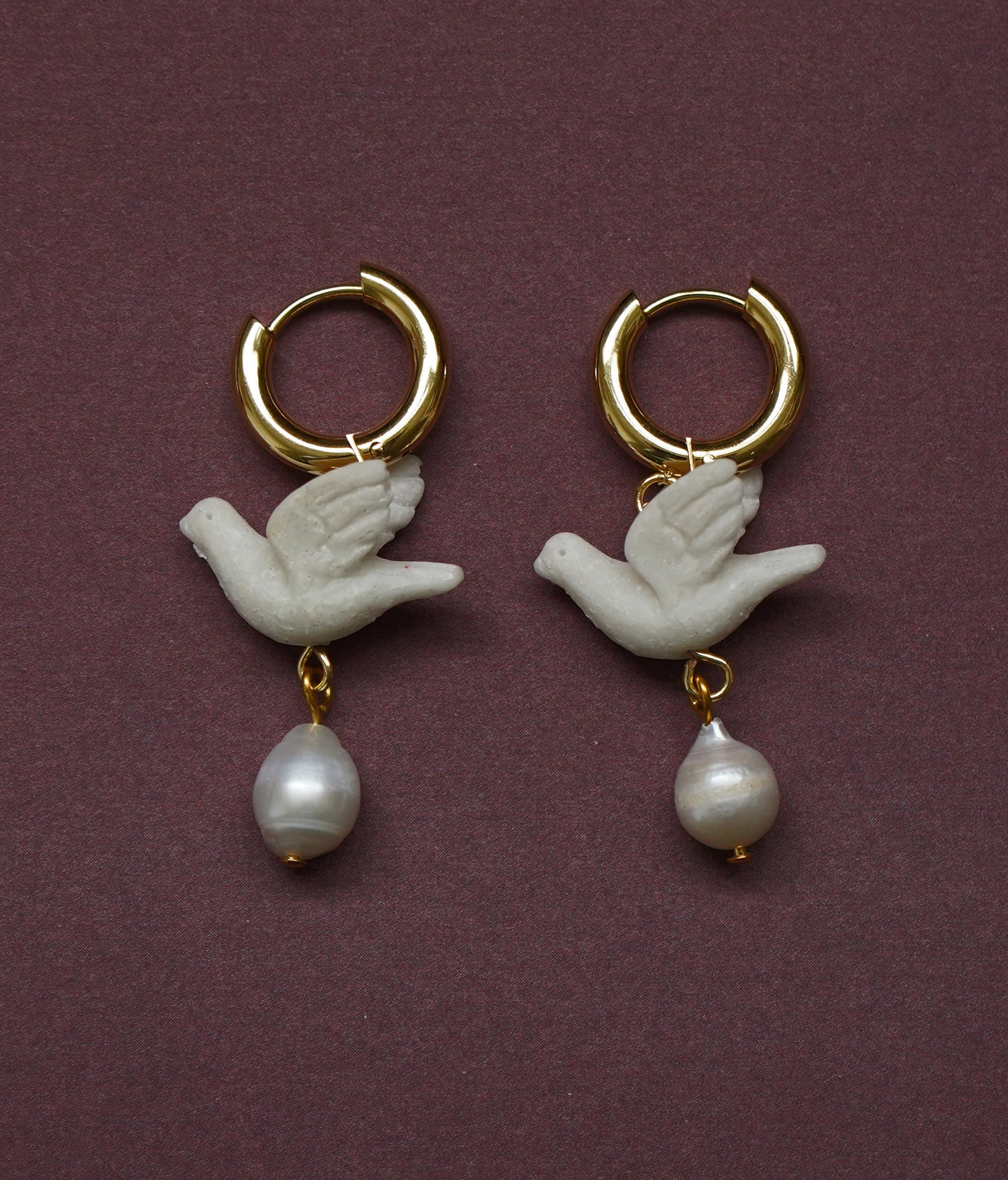 Dove Hoop Earrings