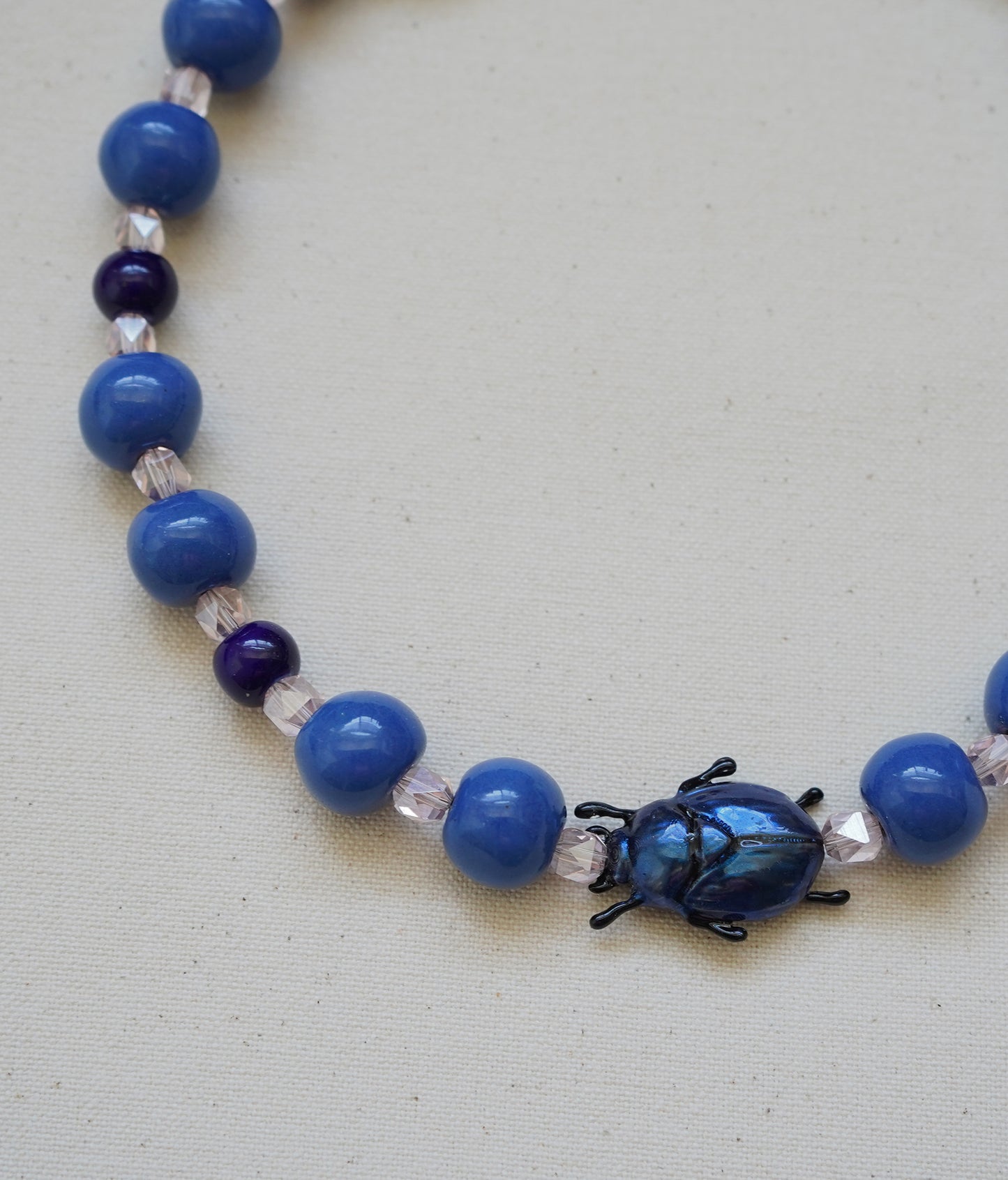 Blue Scarab Necklace
