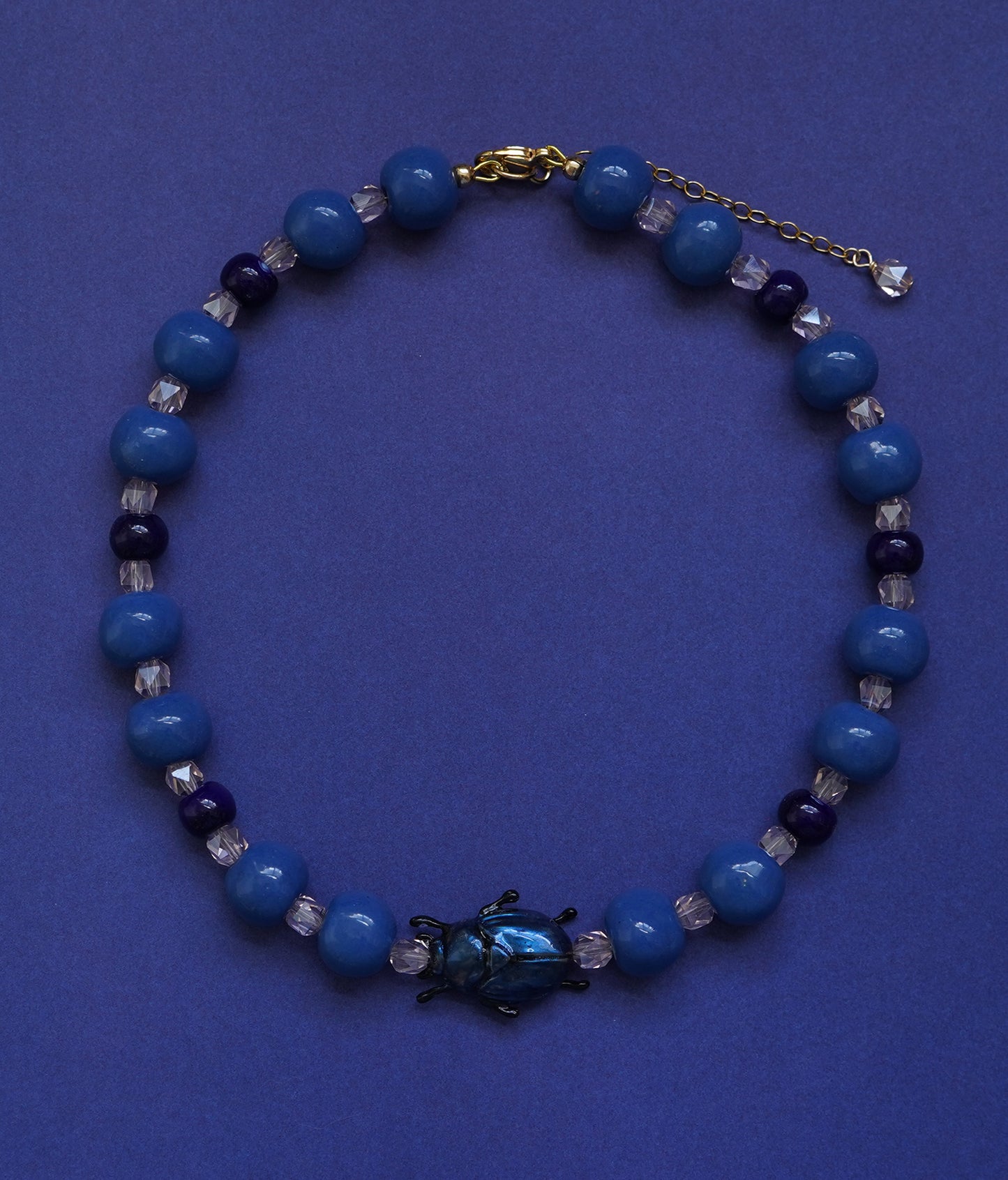 Blue Scarab Necklace