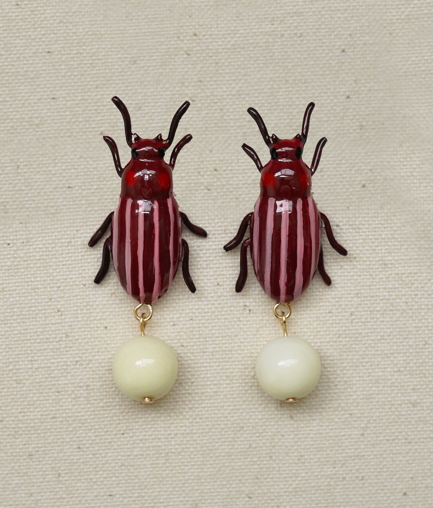 Clownin' Around Bug Earrings (Red)