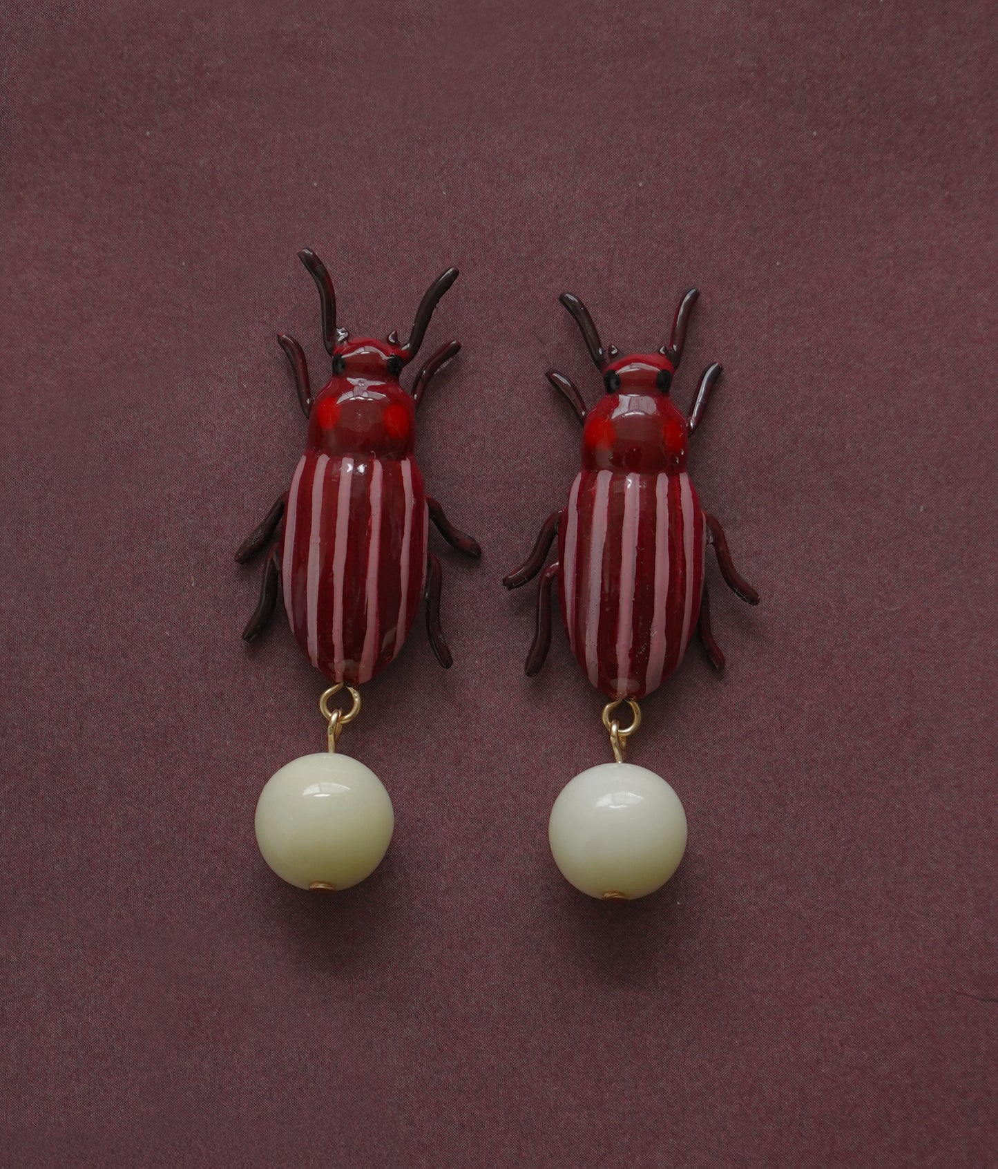 Clownin' Around Bug Earrings (Red)