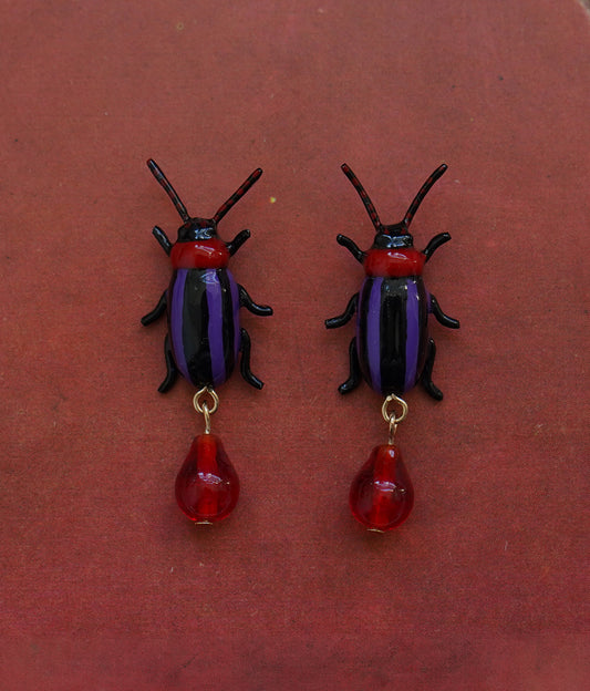 Firefly Hook Earrings (purple)
