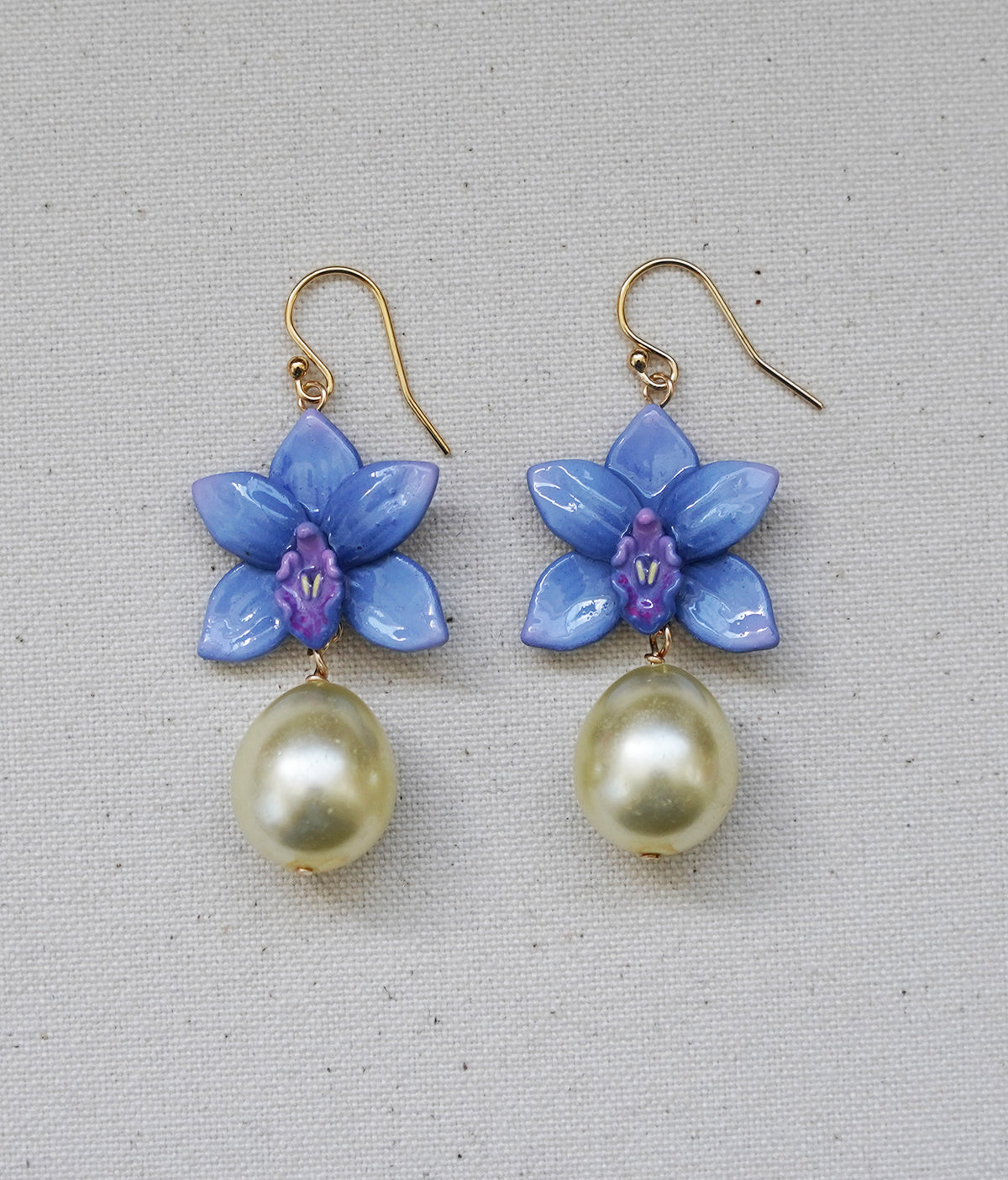 Cymbidium Orchid Earrings