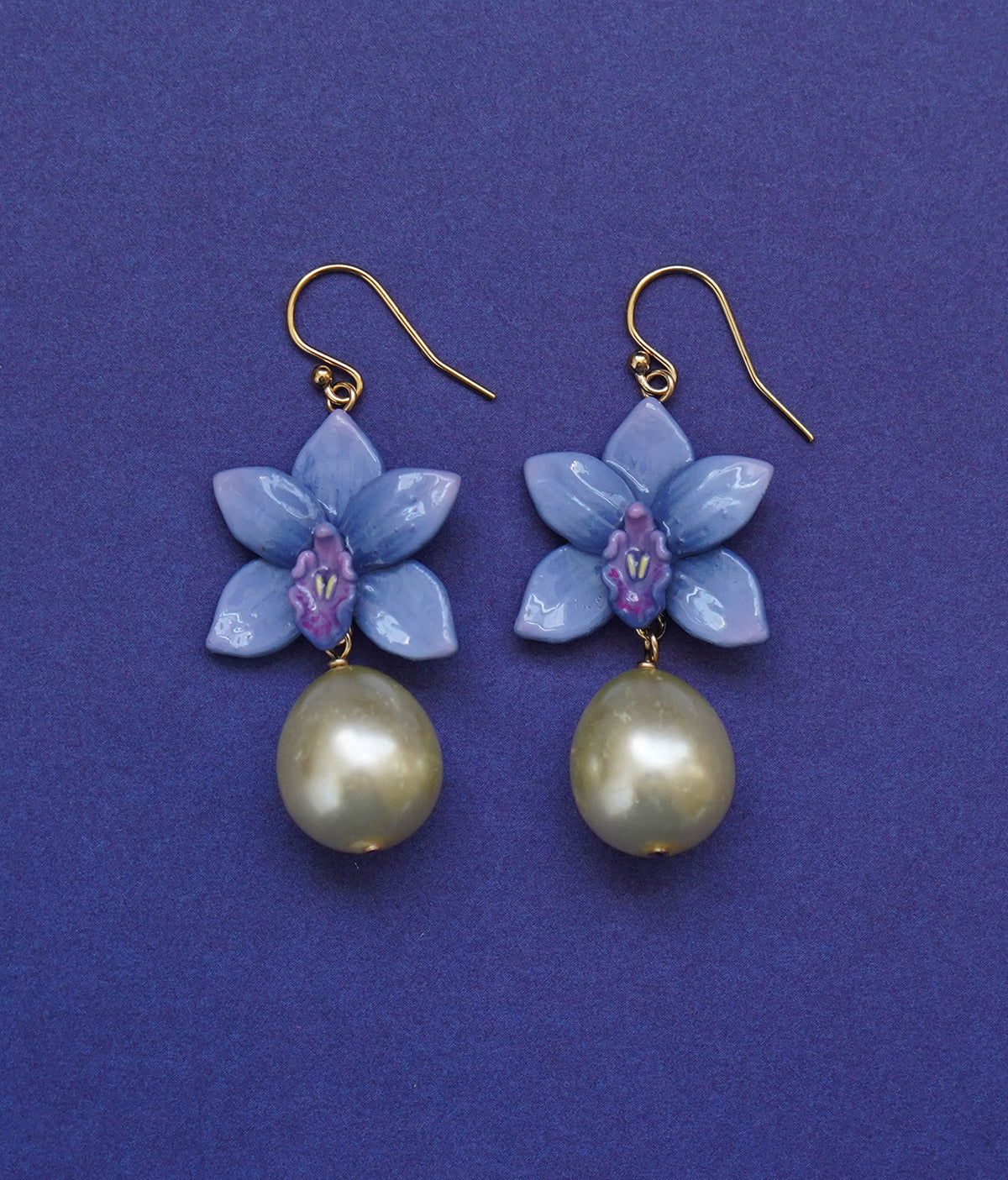 Cymbidium Orchid Earrings