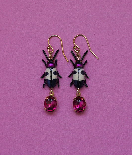 Flea Beetle Earrings