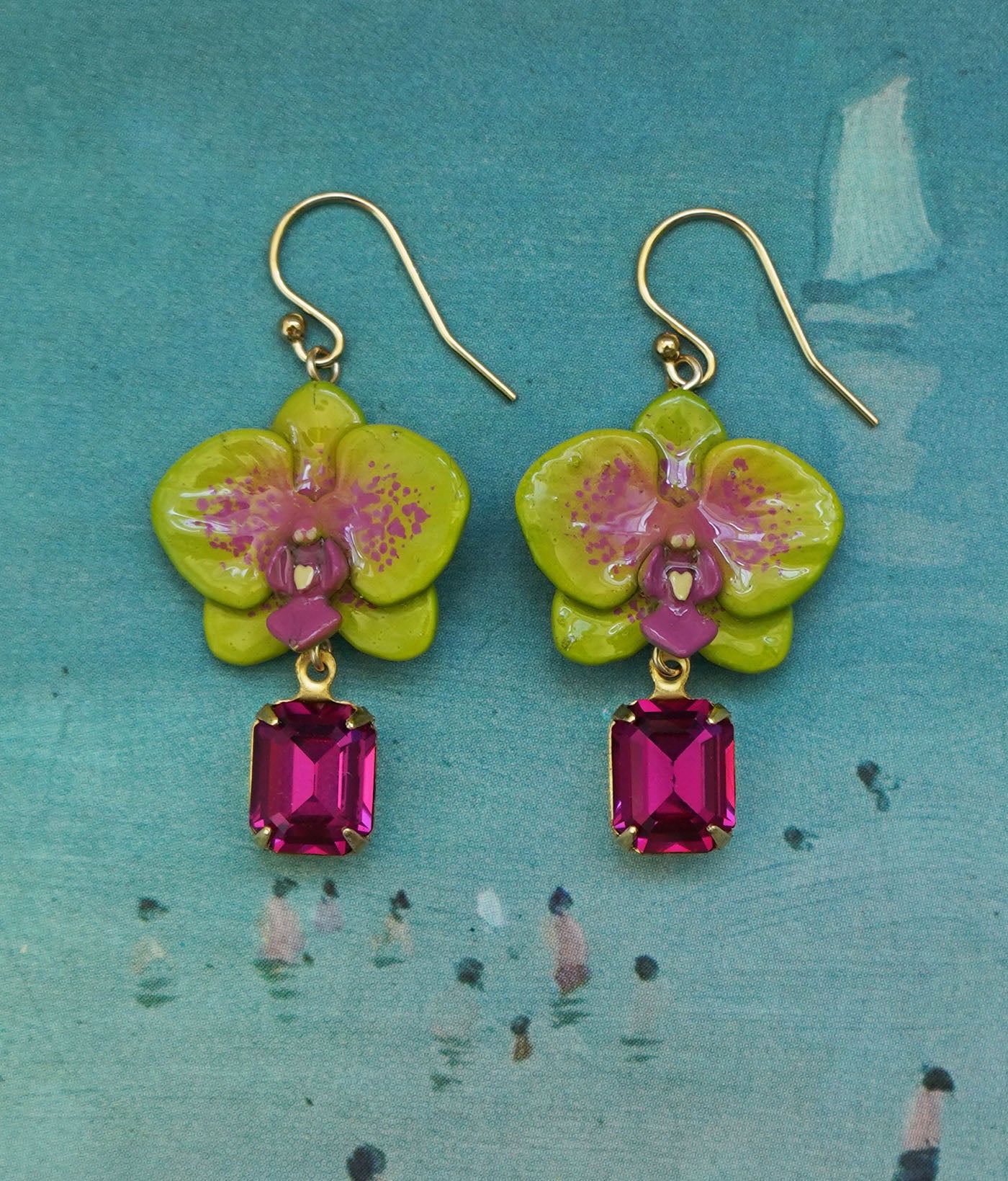 Moth Orchid Earrings V.2