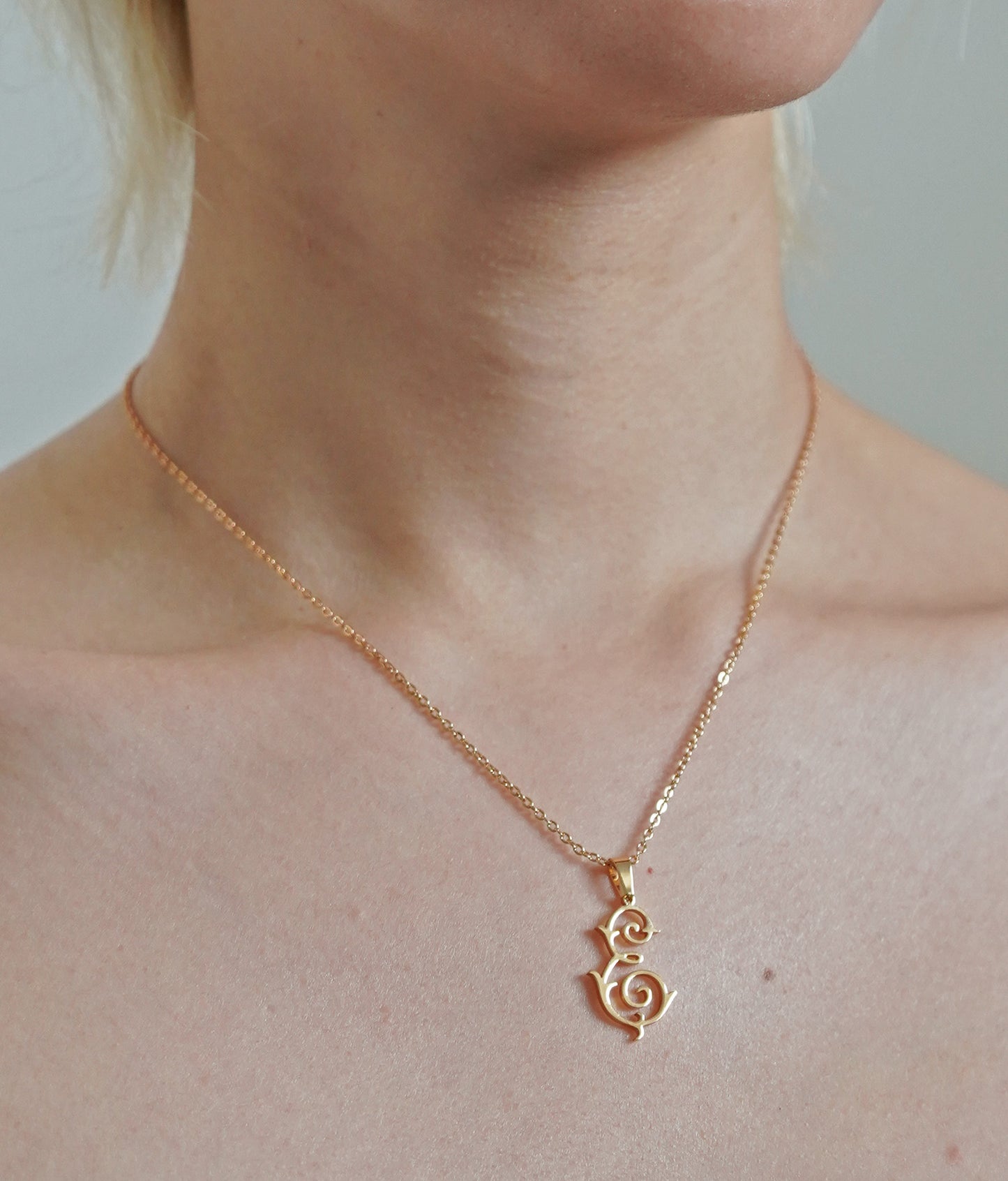 Antique Monogram Necklace