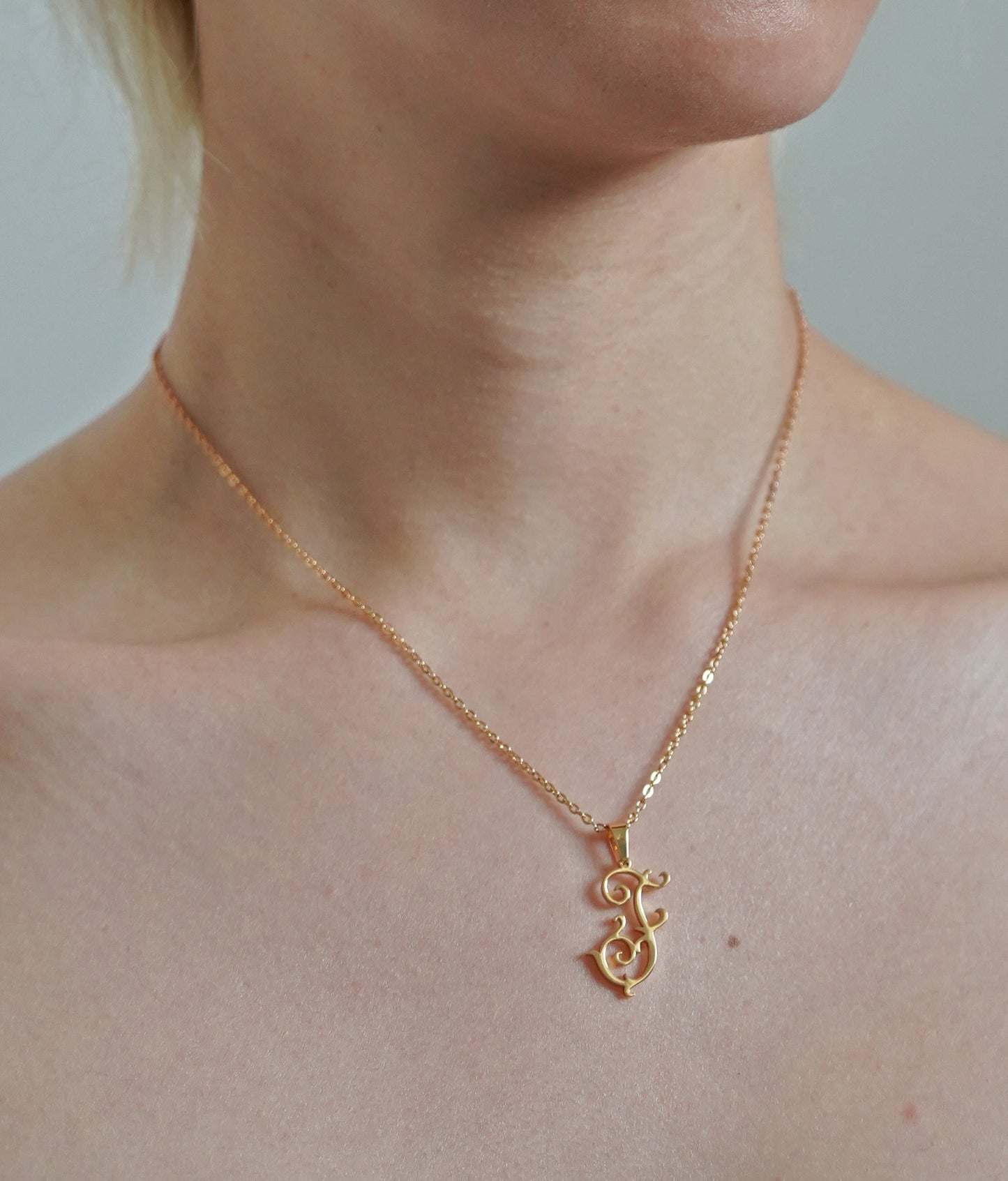 Antique Monogram Necklace