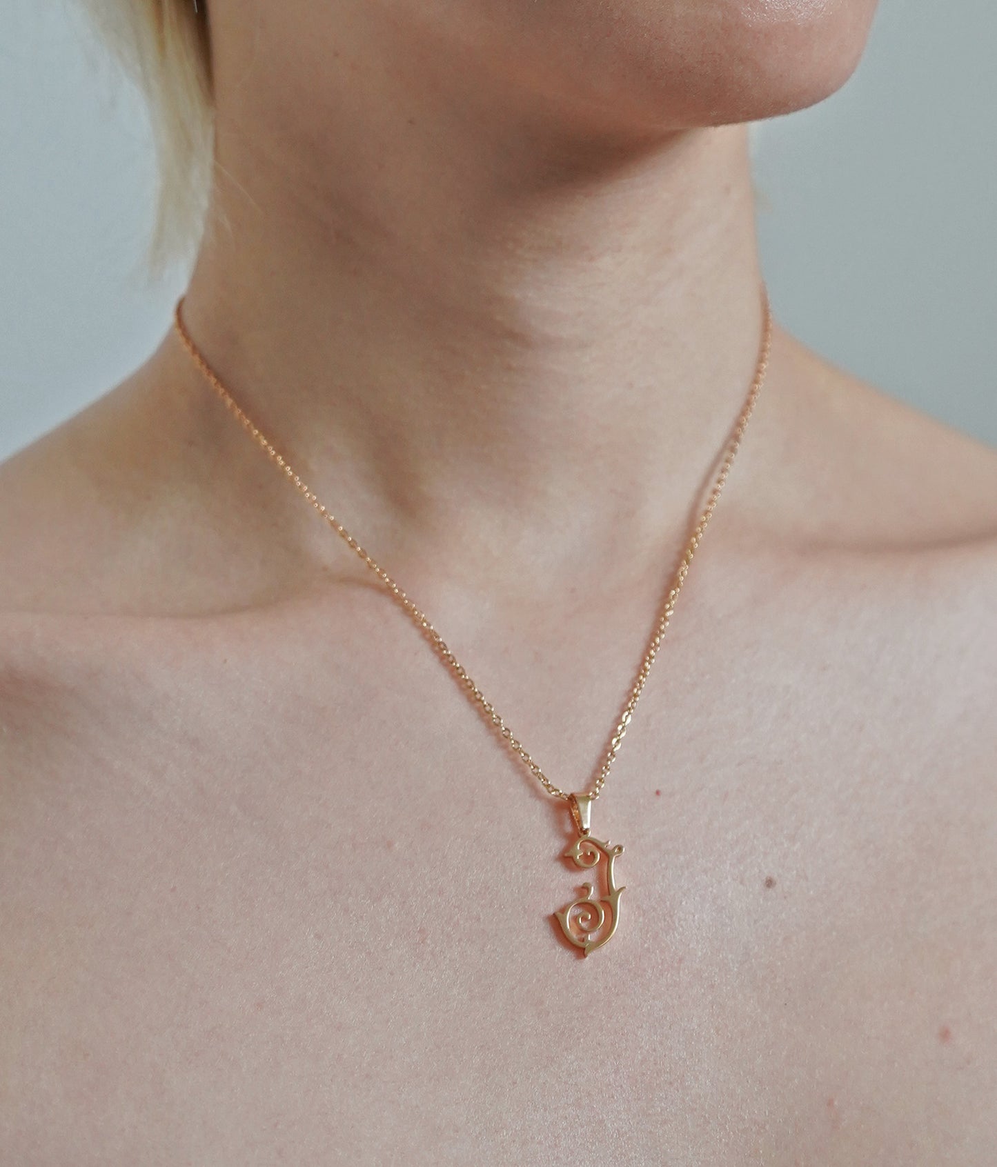 Antique Monogram Necklace