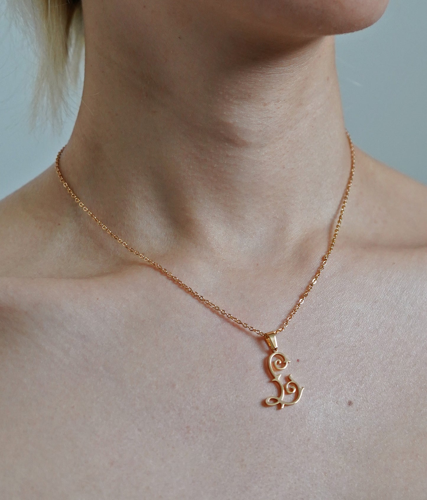 Antique Monogram Necklace