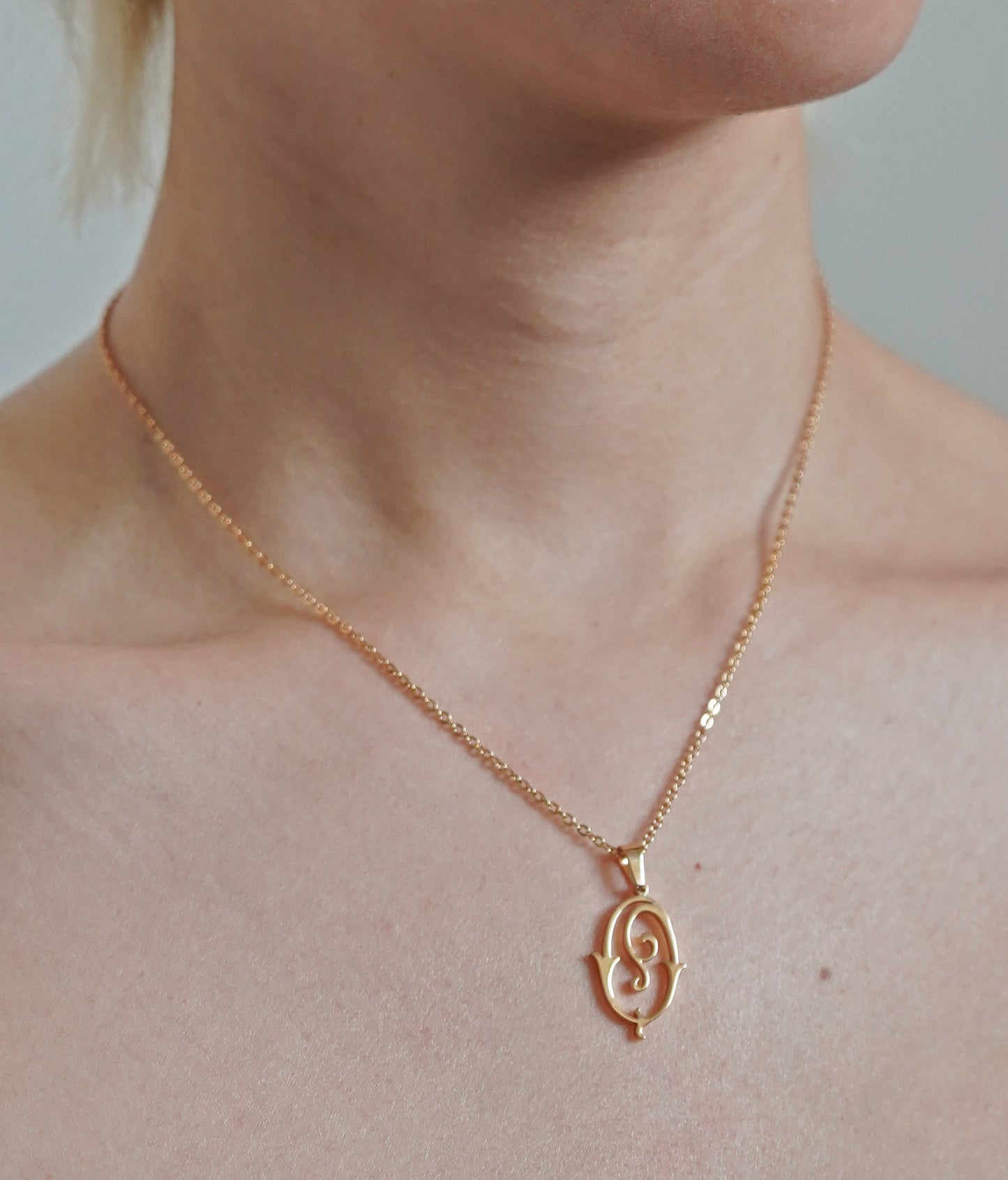 Antique Monogram Necklace