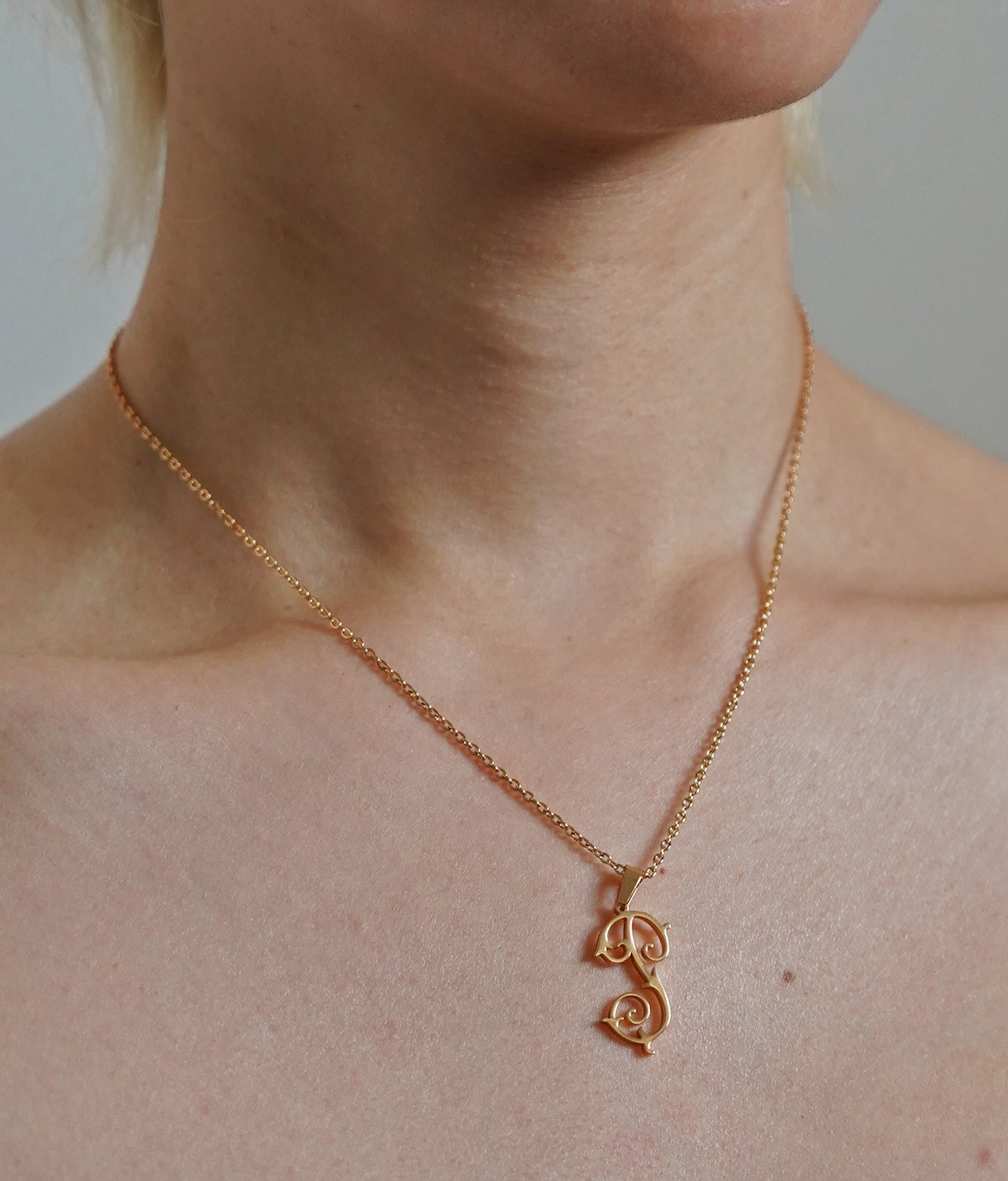 Antique Monogram Necklace