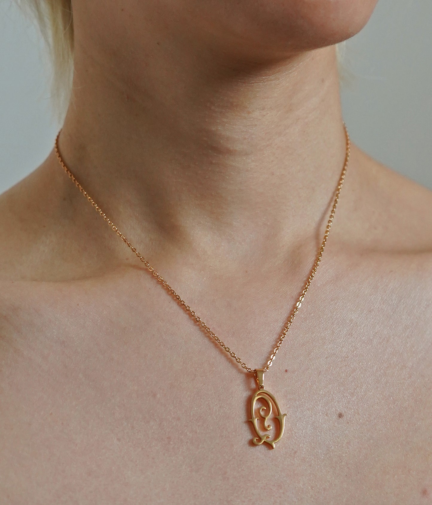 Antique Monogram Necklace