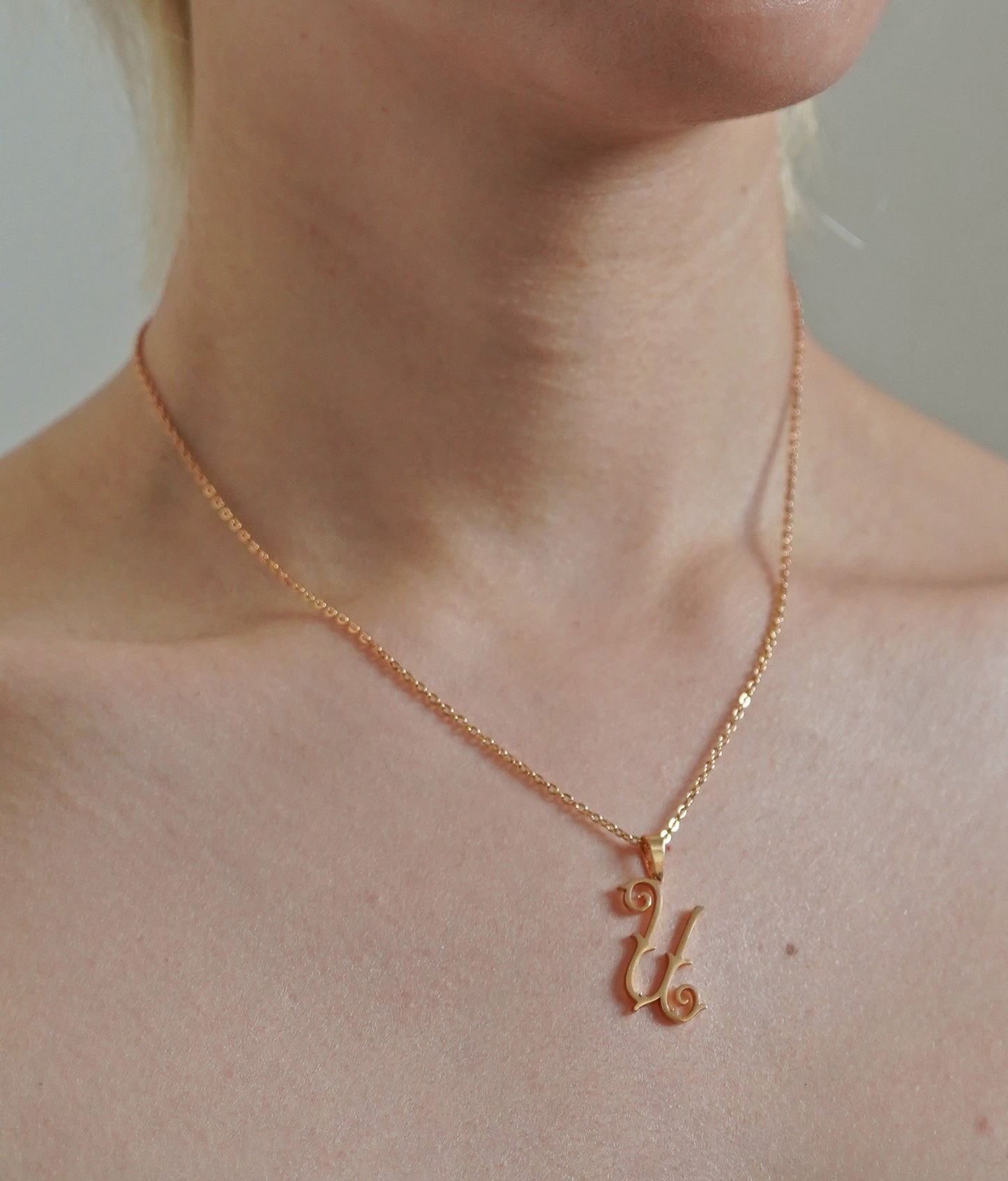 Antique Monogram Necklace