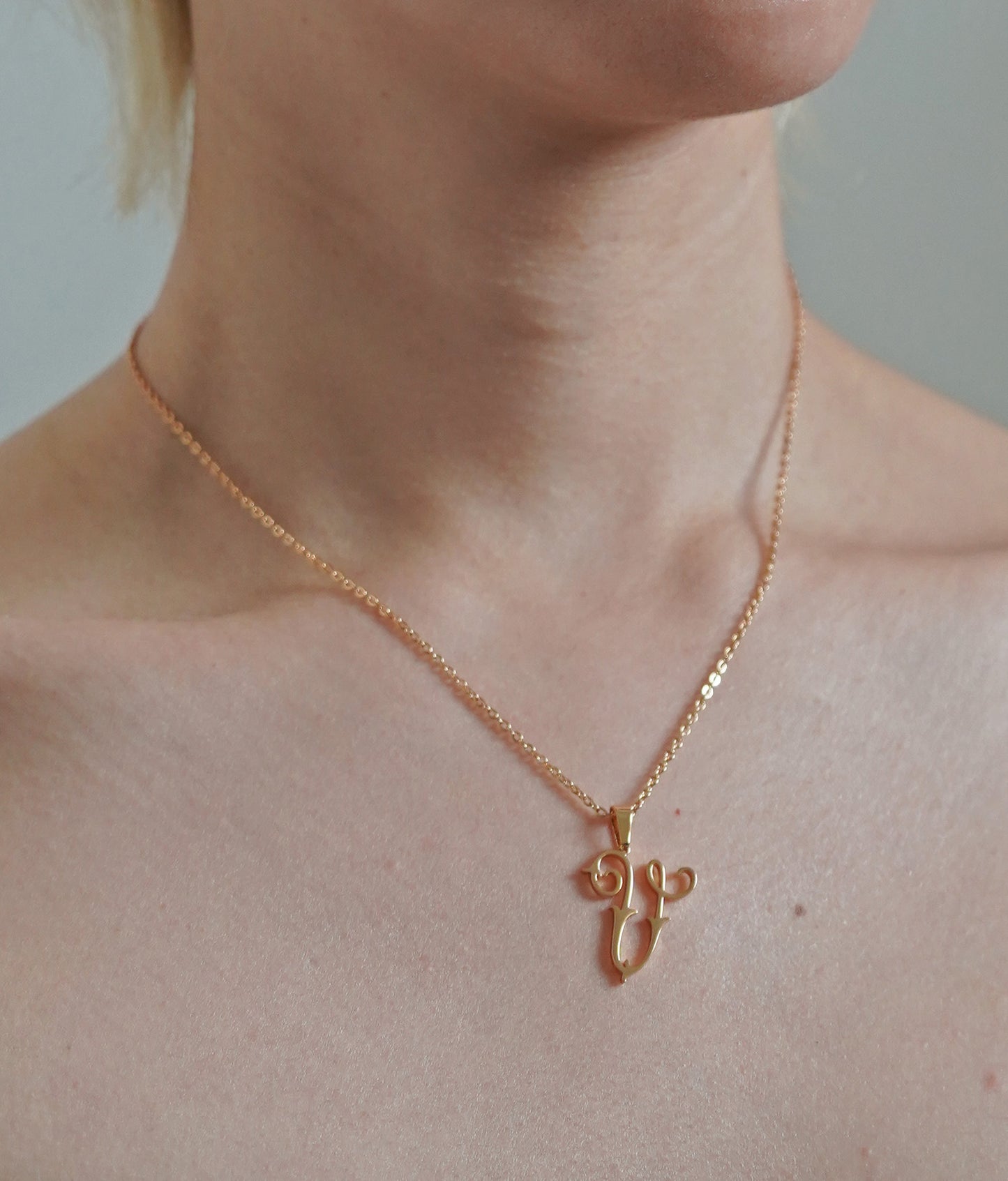 Antique Monogram Necklace