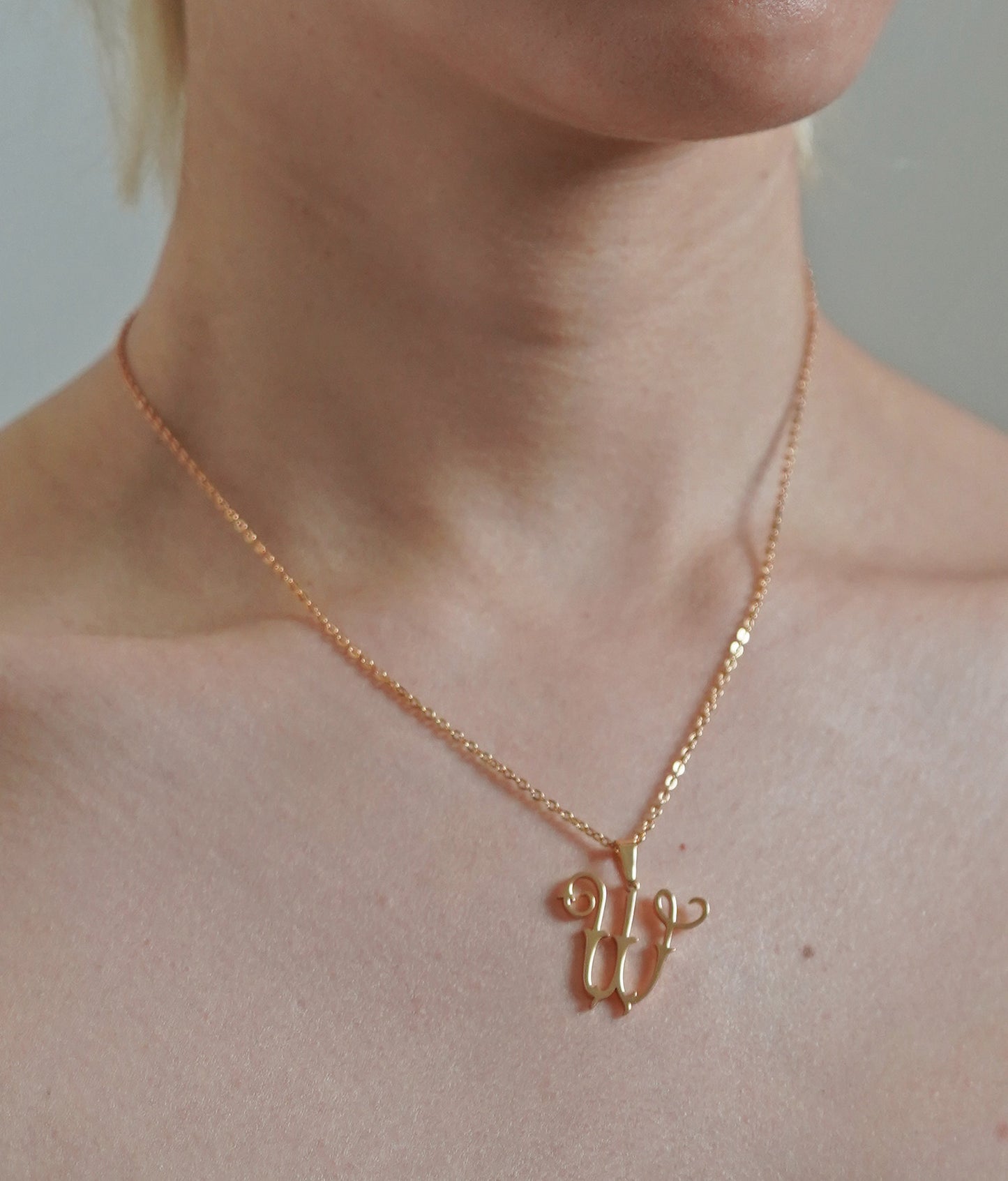 Antique Monogram Necklace