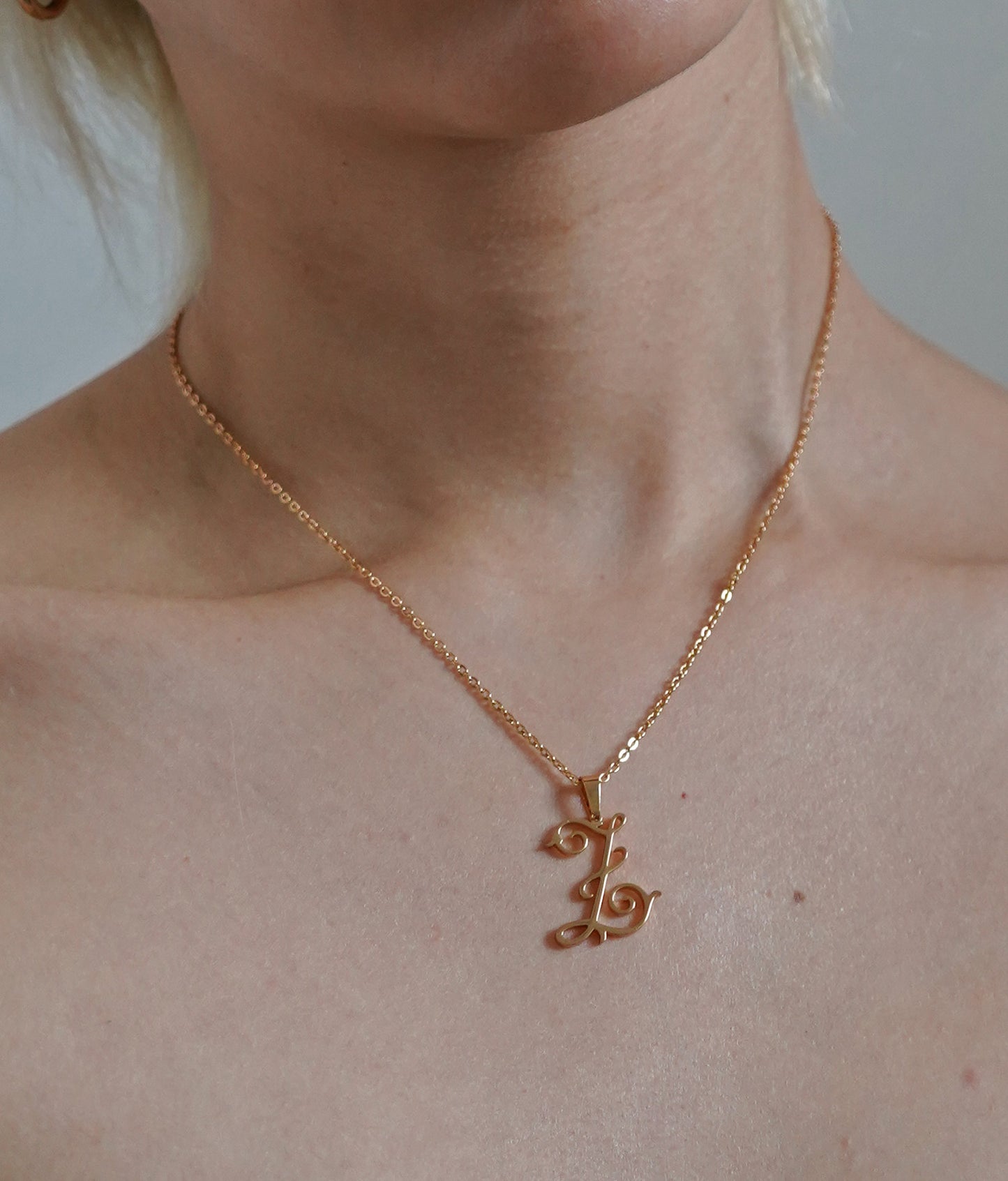 Antique Monogram Necklace